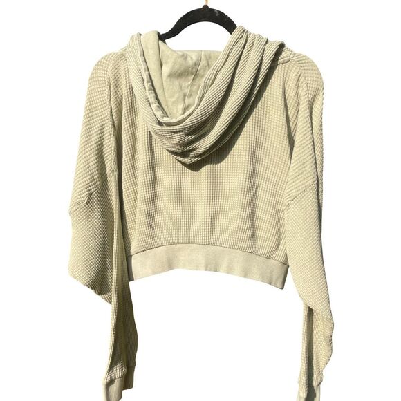 Urban-Outfitters Reworked Handmade Shamrock Clover Green Cropped Zip-up Hoodie - Picture 2 of 6